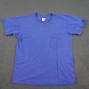 Vintage Gap Shirt Mens Medium Blue Pocket Tee Single Stitch Made USA 90s